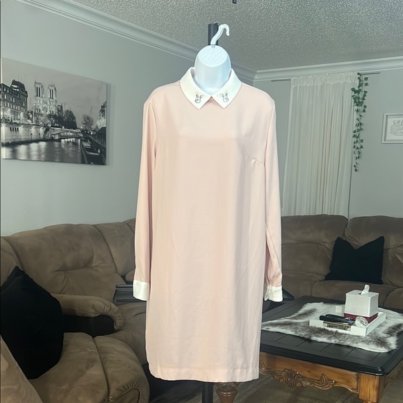 Victoria Beckham for Target Blush Collared Dress Size - Picture 1 of 16
